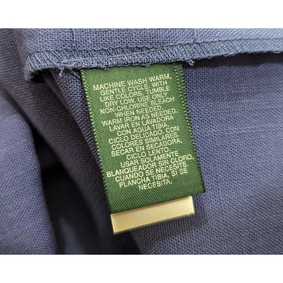 Vintage 90s Jumper Dress Blue Midi Length Button Front Misses Size 10 New - Picture 5 of 8